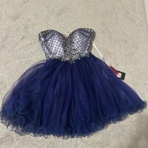 Beautiful blue prom or homecoming dress.